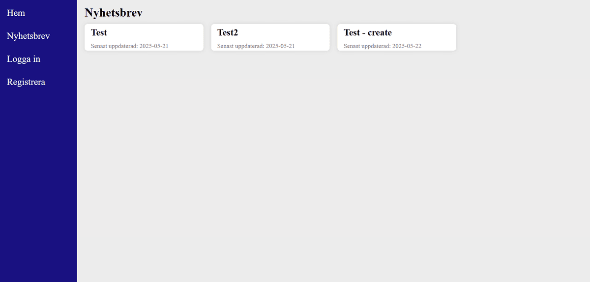 Newsletter app